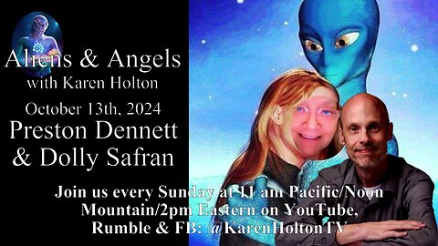 Aliens & Angels Live Podcast, October 13th, 2024 – Preston Dennett & Dolly Safran