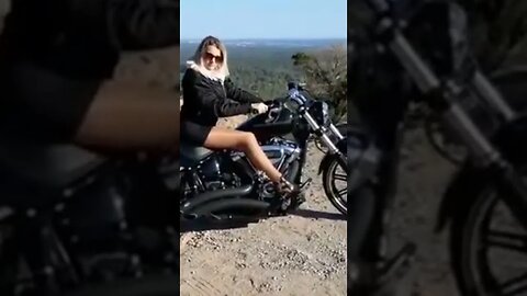 ⚡⚡Harley Davidson Breakout Exhaust Sound Nick & Celine from France🚩🏍🏍 #shorts