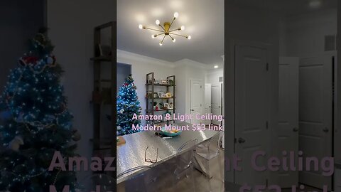 Garwarm 8- Light Sputnik Ceiling Light Modern Mount $53 #amazon #light #garwarm 8light 