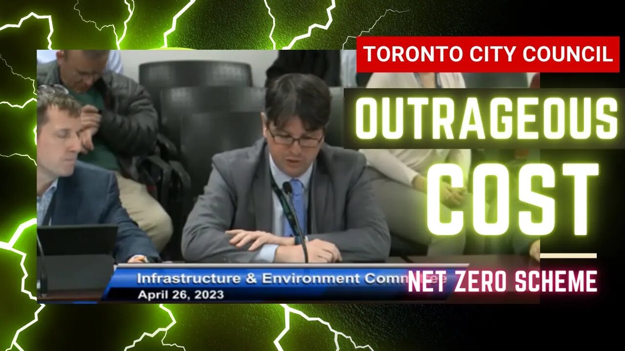 New Definition of INSANITY: $145 billion Price Tag for Toronto's "Net Zero" Scheme -"Transform TO"??