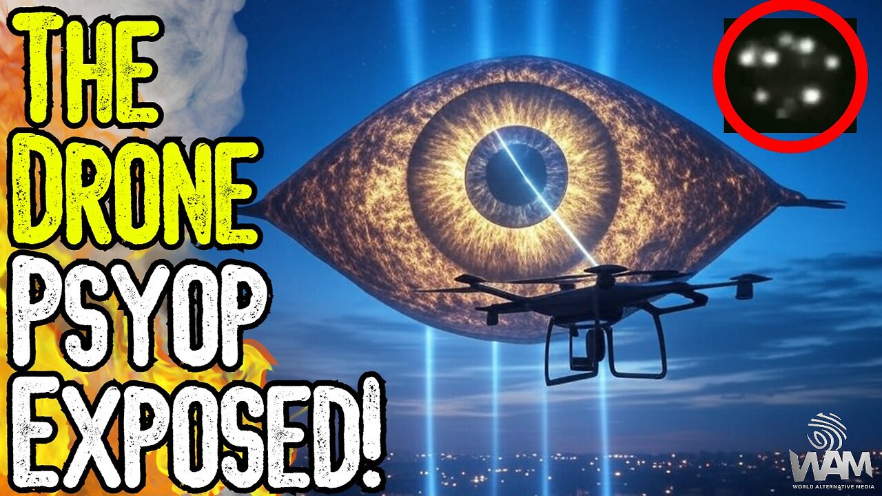 THE DRONE PSYOP EXPOSED! - Mysterious Drone Sightings! - UFOs? Iran? Project Bluebeam? Or...