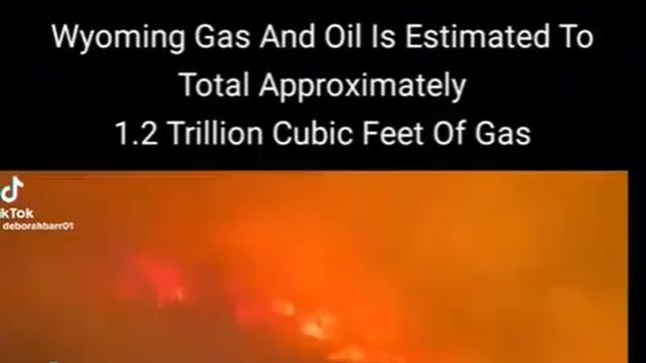 Wyoming natural Gas is 1.2 Trillion Cubic Feet of Gas