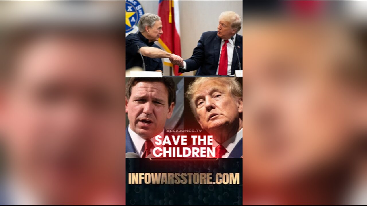 Alex Jones: DeSantis & Abbott Must Raid The Warehouses Holding Trafficked Children - 9/3/24