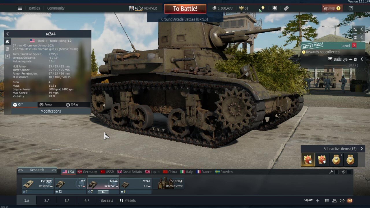 Memorial Day Special We play Level 1 American tanks for the first time. War Thunder