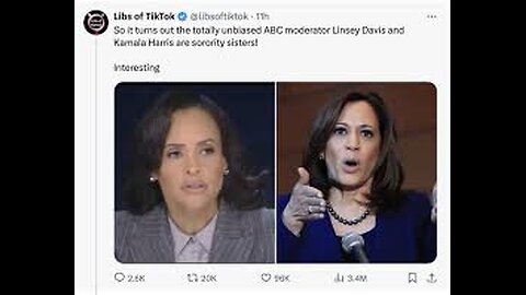 Kamala & ABC Moderator Sorority Sister!!