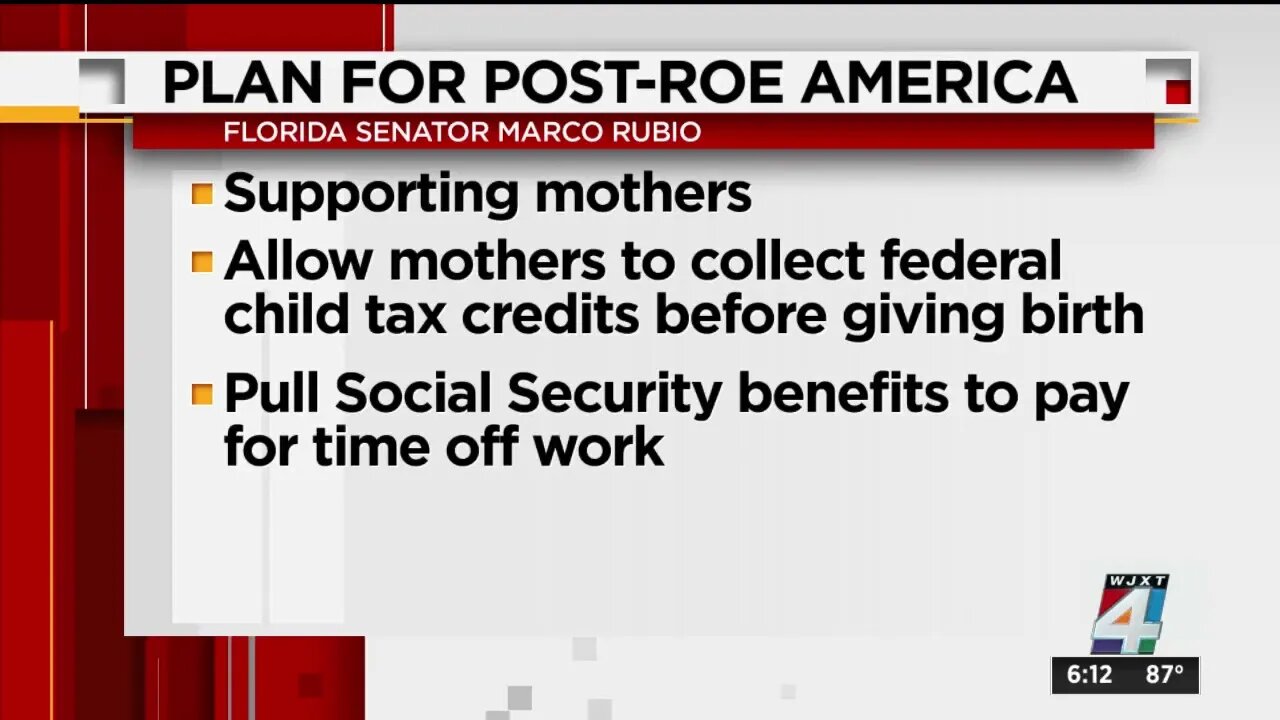 News4Jax Highlights Senator Rubio's Pro-Life Plan for Post-Roe America