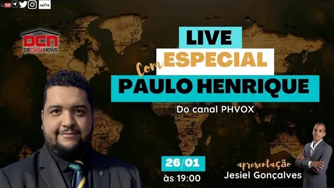 LIVE ESPECIAL COM PAULO HENRIQUE DO CANAL @PHVox