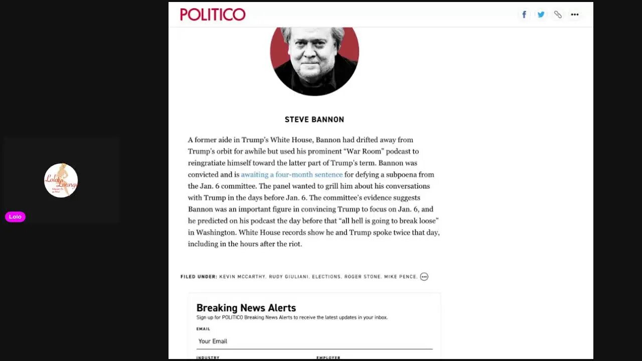 Lolo Reads: Politico Article on Key Players to Watch