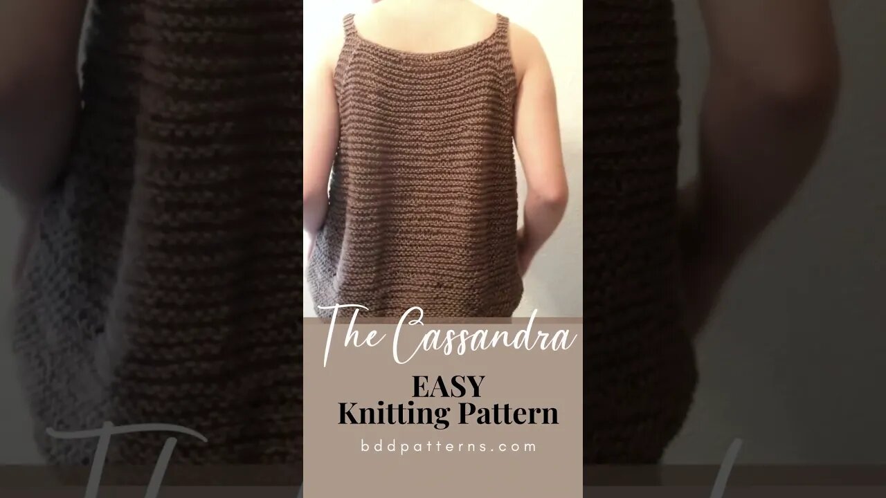 Easy Breasy Tank Top Knitting Pattern