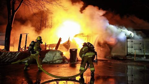 Incendie 23 février Rivière-Beaudette