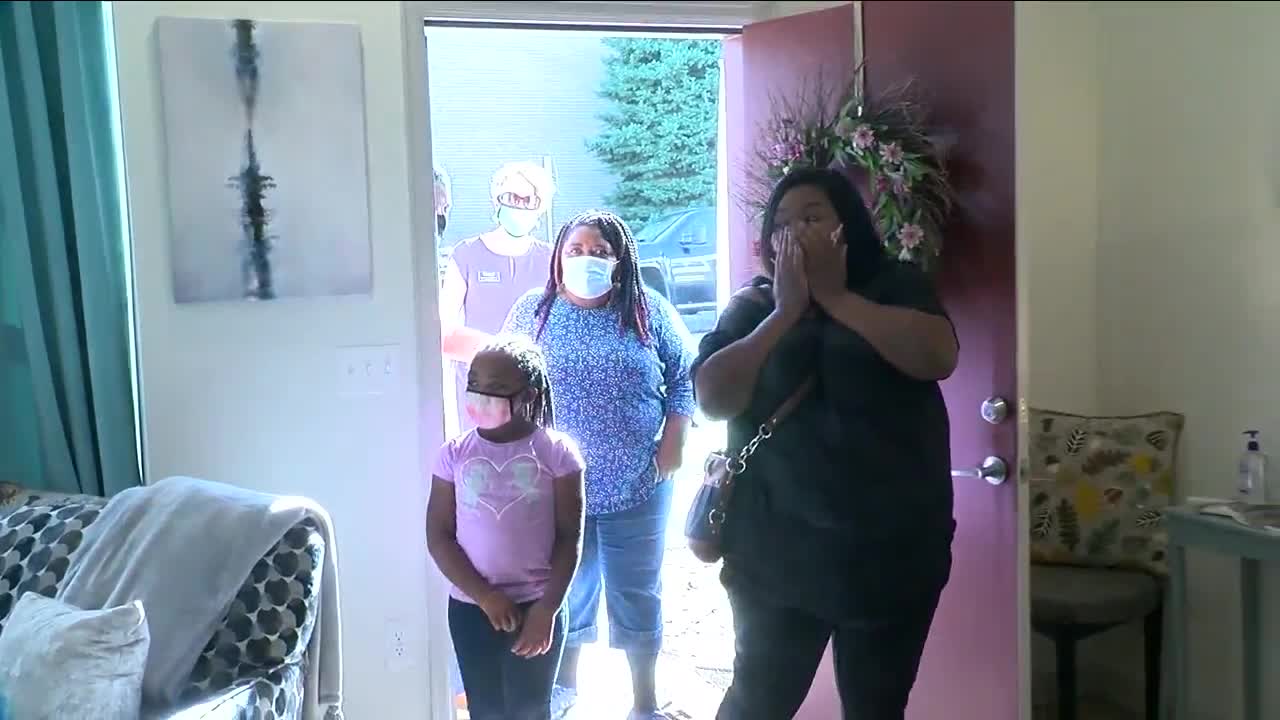 Denver single mother surprised with special gift in new home