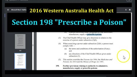 The Australian Public Health Act Authorizes the Military to Distribute 'Poisonous' Vaccines... WTF?