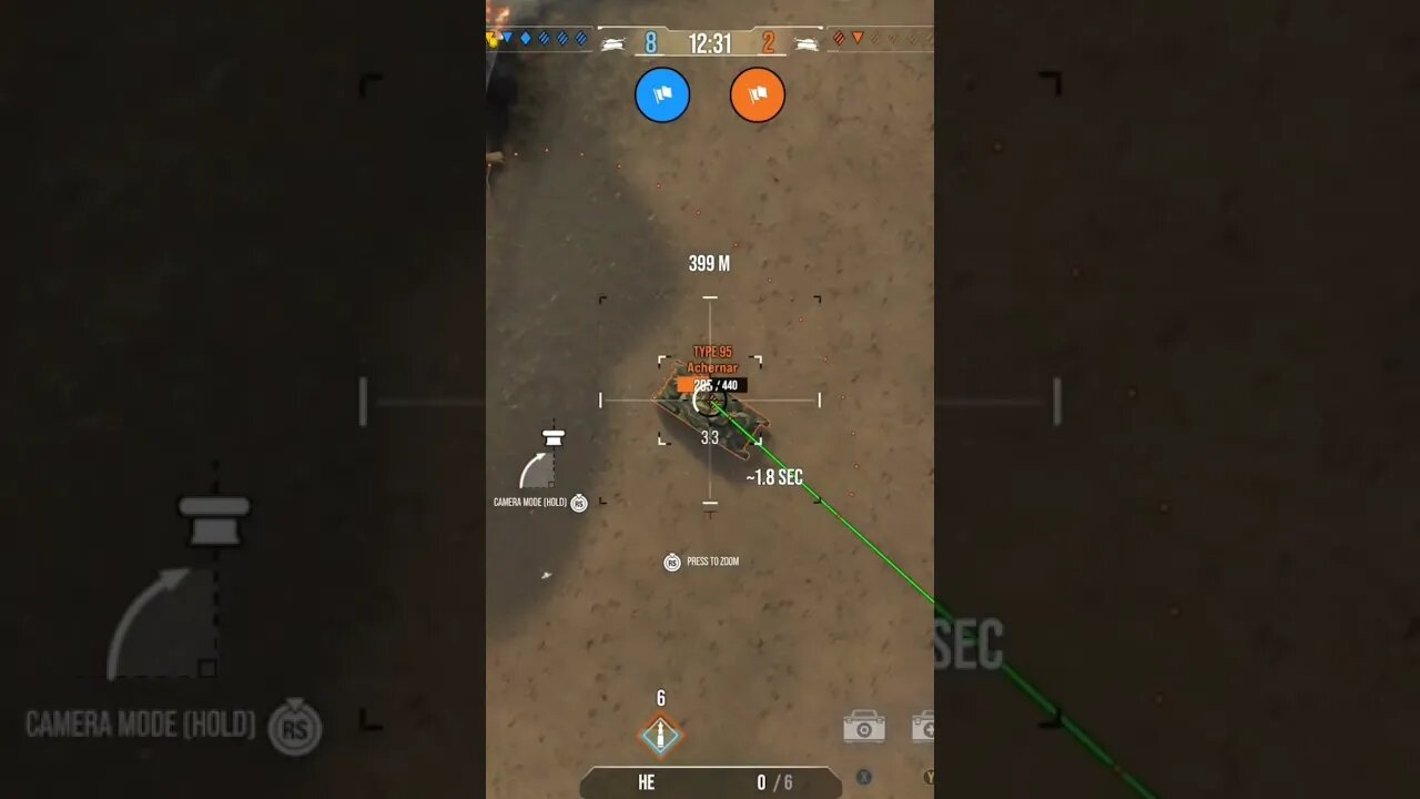 World of Tanks: Kinda missed the first shot, but got em on the second!