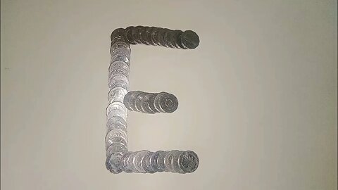 Learning Alphabet E From Money Coin