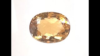 Unique Saturated Golden Yellow Heliodor Beryl Master Cut Oval 15.0 x 11.8 mm