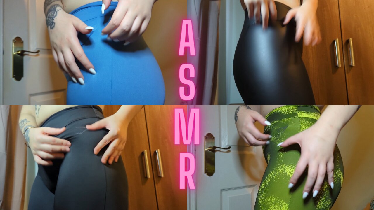 ASMR Clothes scratching sounds with all my leggings