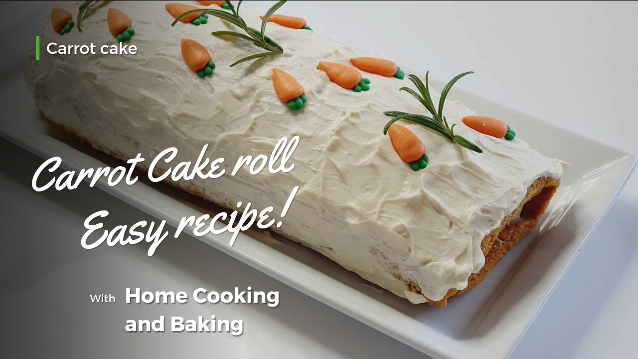 Mix carrots with eggs and flour. Easy Carrot Cake Roulade.