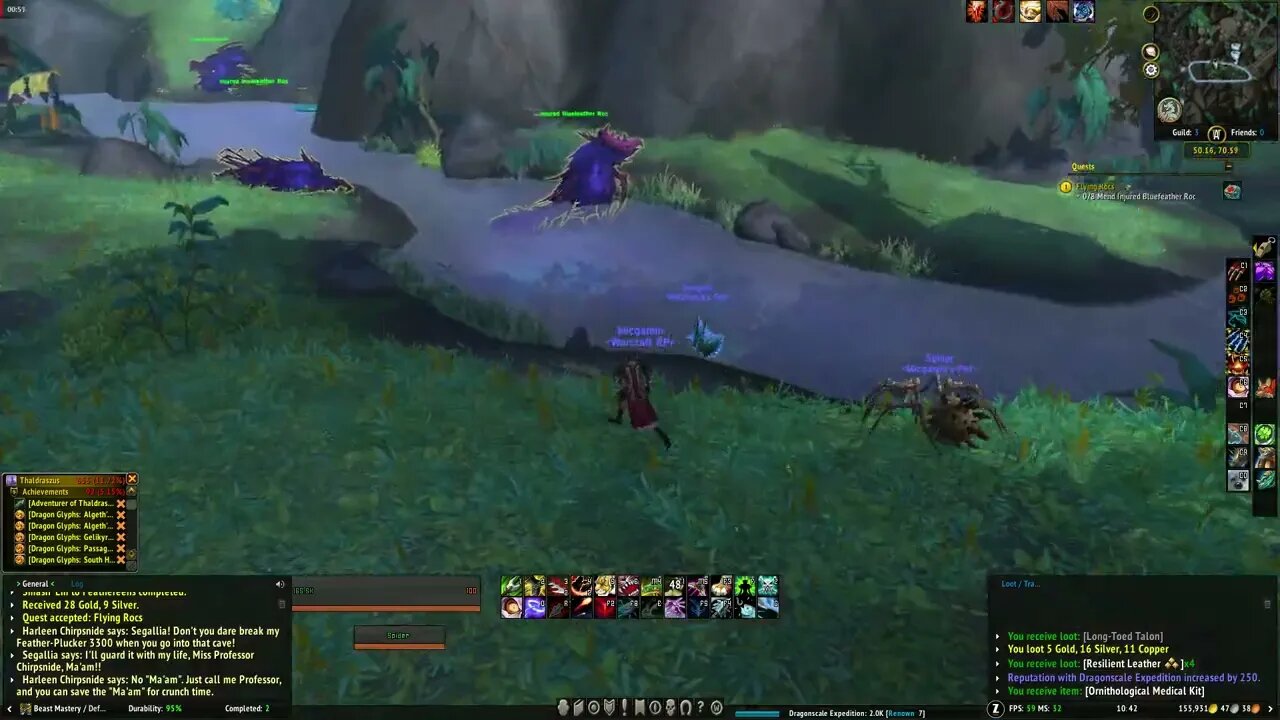 World of Warcraft Dragonflight Flying Rocs