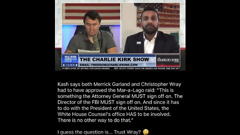 TSVN320 8.2022 Kash Patel Speaking On Trumps Mar-a-Lago Raid