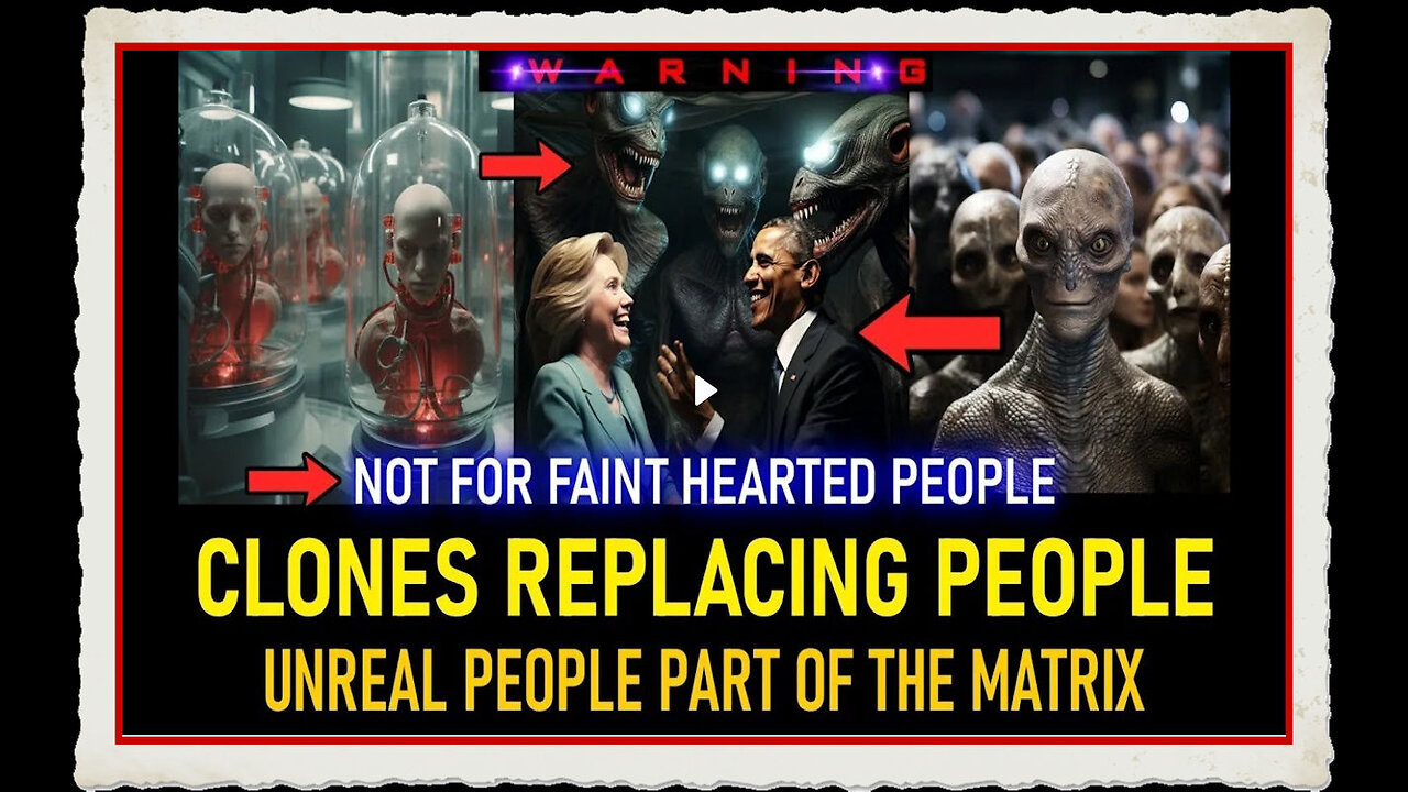 WARNING! NOT FOR FAINT HEARTED PEOPLE, CLONES REPLACING PEOPLE