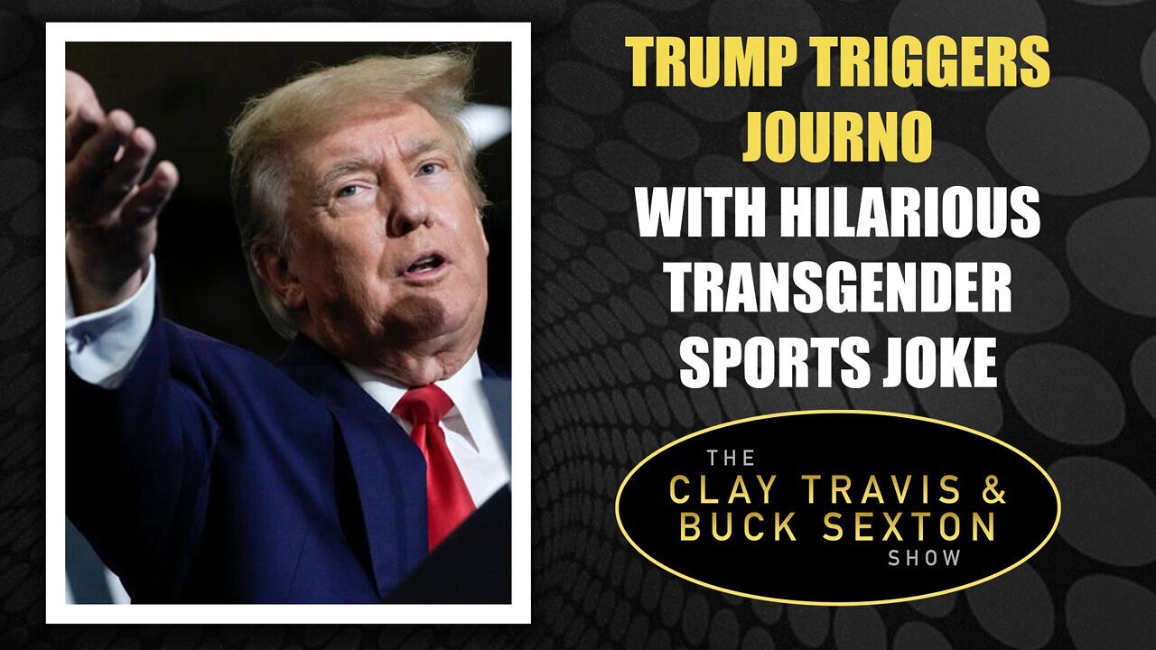 Trump Triggers Journo with Hilarious Transgender Sports Joke.