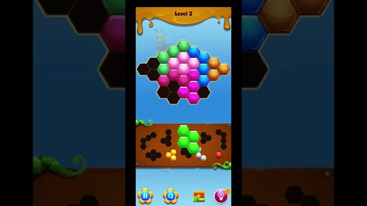 Hexa puzzle block game #shorts #lazoogames