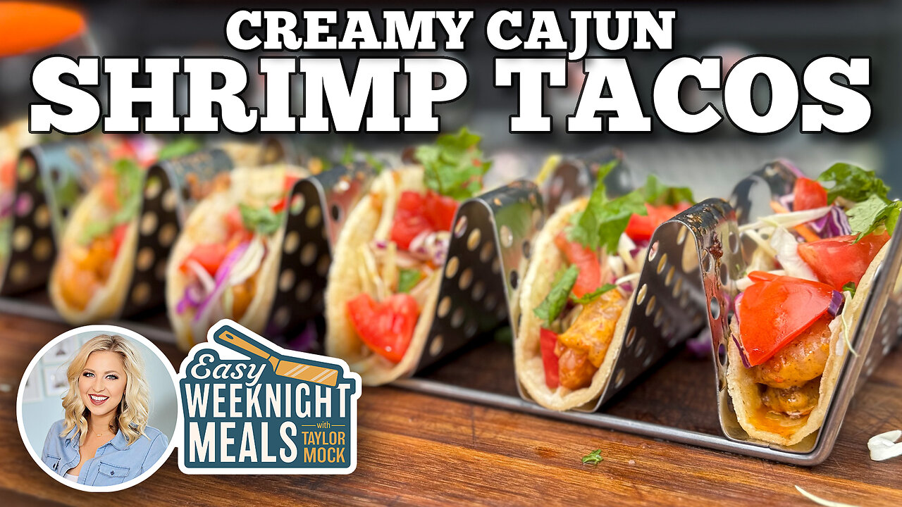 Easy Weeknight Meals: Creamy Cajun Shrimp Tacos | Blackstone Griddles