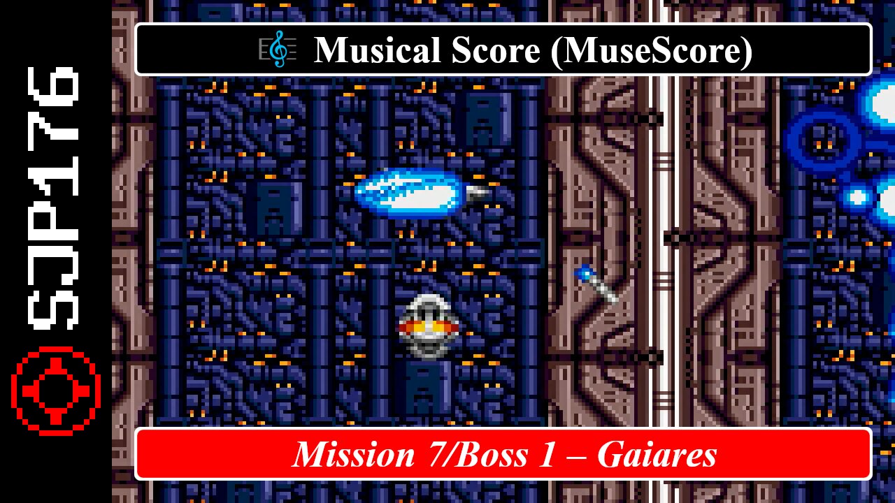 Mission 7/Boss 1 – Gaiares – Shinobu Ogawa | Musical Score (MuseScore)