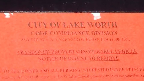 City of Lake Worth red tagging program aims to clean up streets