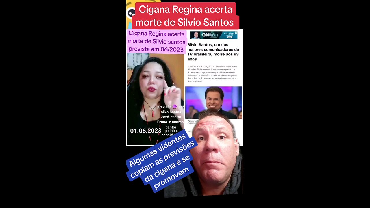 Cigana Regina acerta morte de Silvio santos prevista em 06/2023