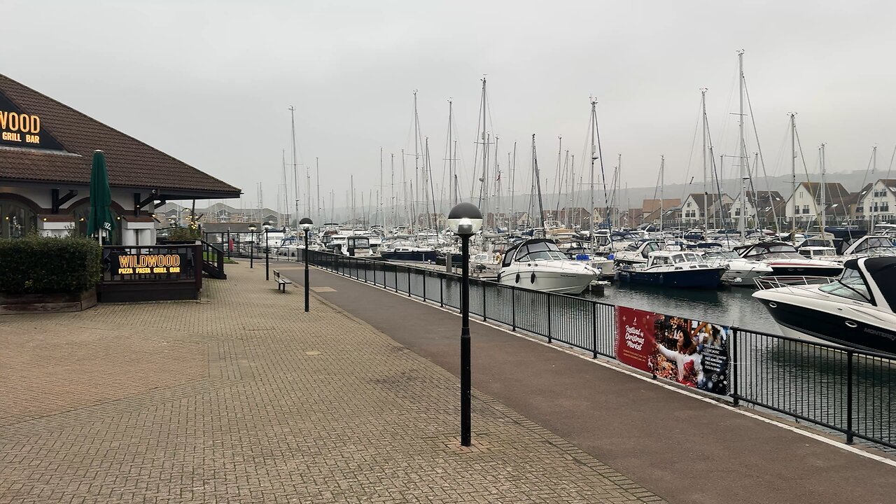 Port Solent, grey weather
