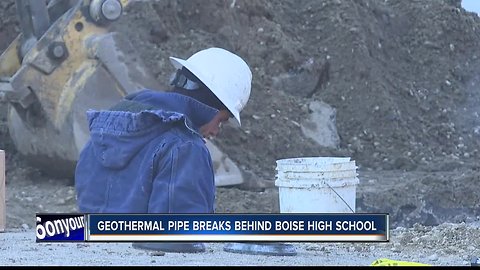 Geothermal line break near Boise High School