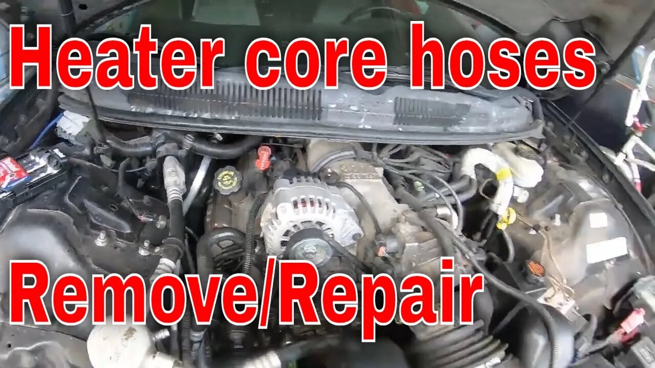 4th Gen Camaro/Firebird heater core hoses removed.