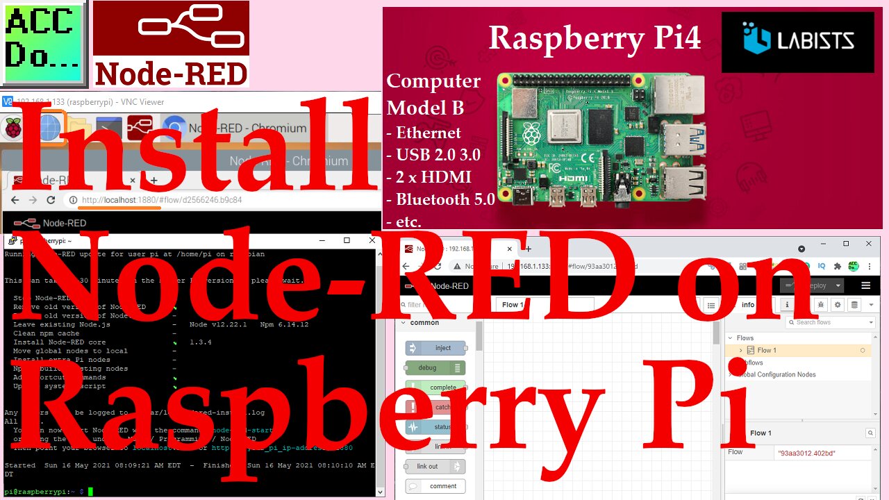 Install Node-RED on Raspberry Pi 4