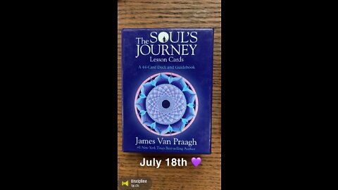 July 18th oracle card: discipline