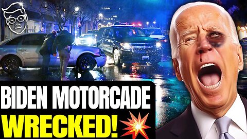 PANIC: Car CRASHES Into Biden Motorcade LIVE On TV, Secret Service JUMP On Joe | Biden Left in SHOCK