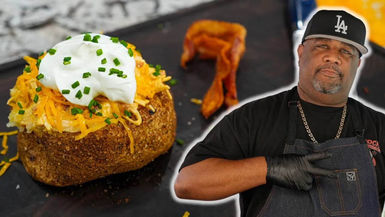 The Ultimate Chicken Stuffed Baked Potato!