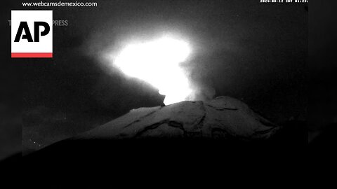 WATCH: Popocatepetl volcano in Mexico spews clouds of gas and ash