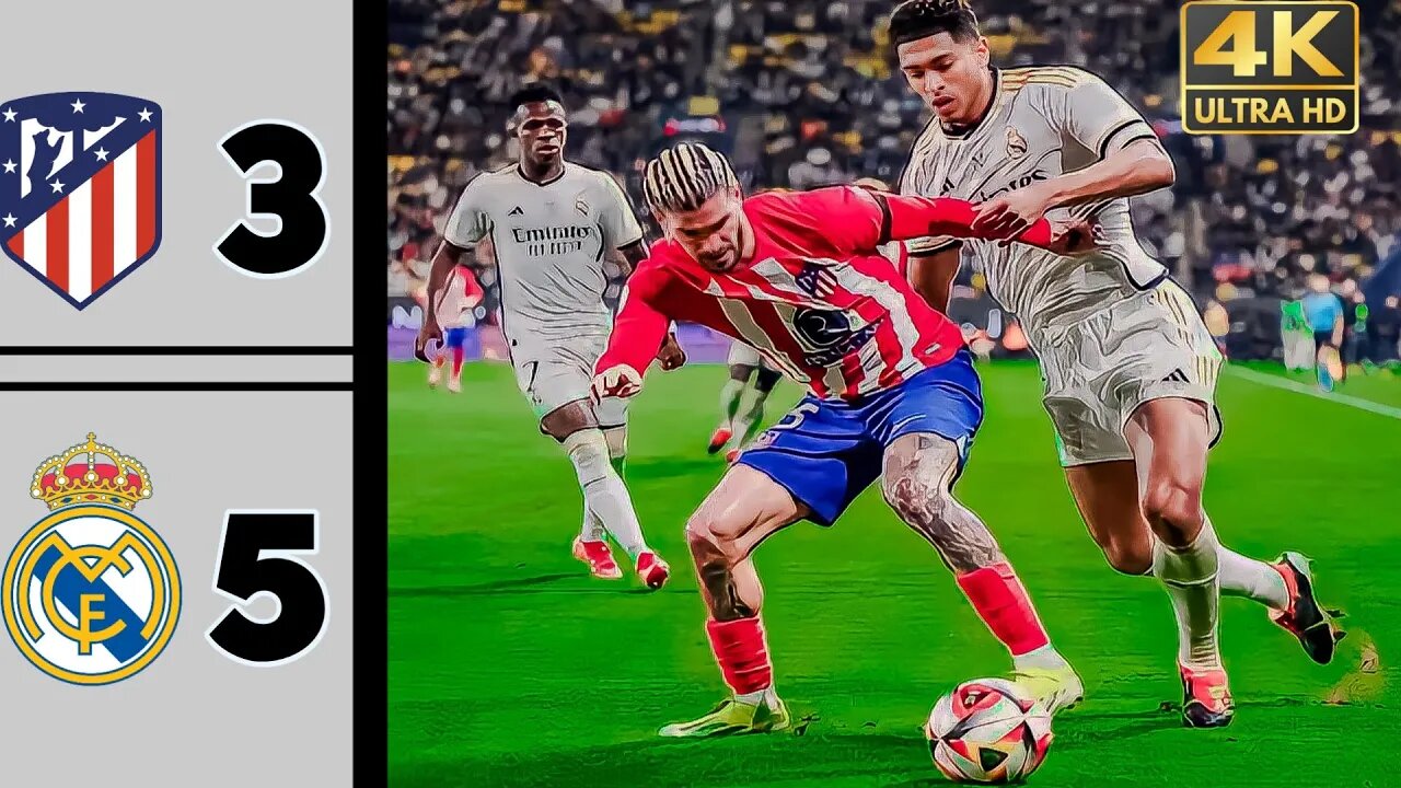 REAL MADRID VS ATLETICO MADRID 5-3 HIGHLIGHTS FINAL DIB7 SPORT