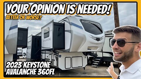 Your Opinion is Needed! Is this Front Living 2023 RV BETTER or WORSE? 2023 Keystone Avalanche 360FL