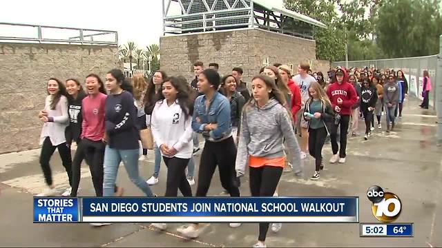 San Diego students join national walkout
