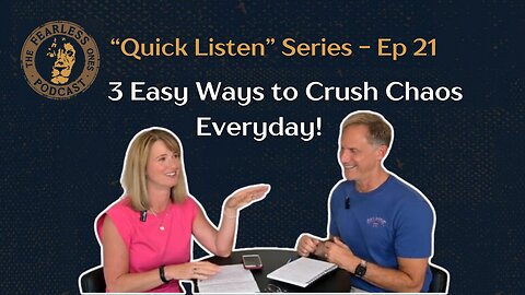 Ep. 21 – 3 Easy Ways to Properly Manage Stress & Crush Daily Chaos!