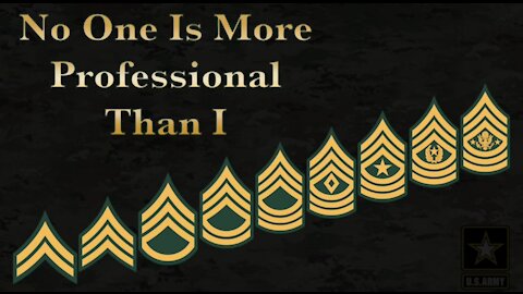 I am the Noncommissioned Officer