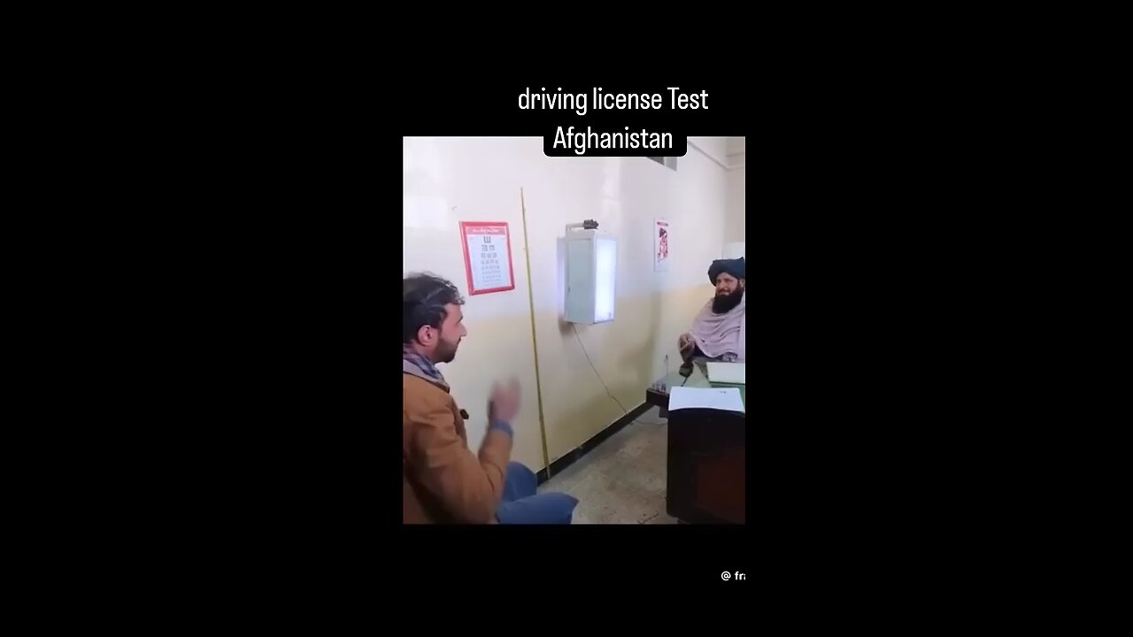 Afghani driving license test