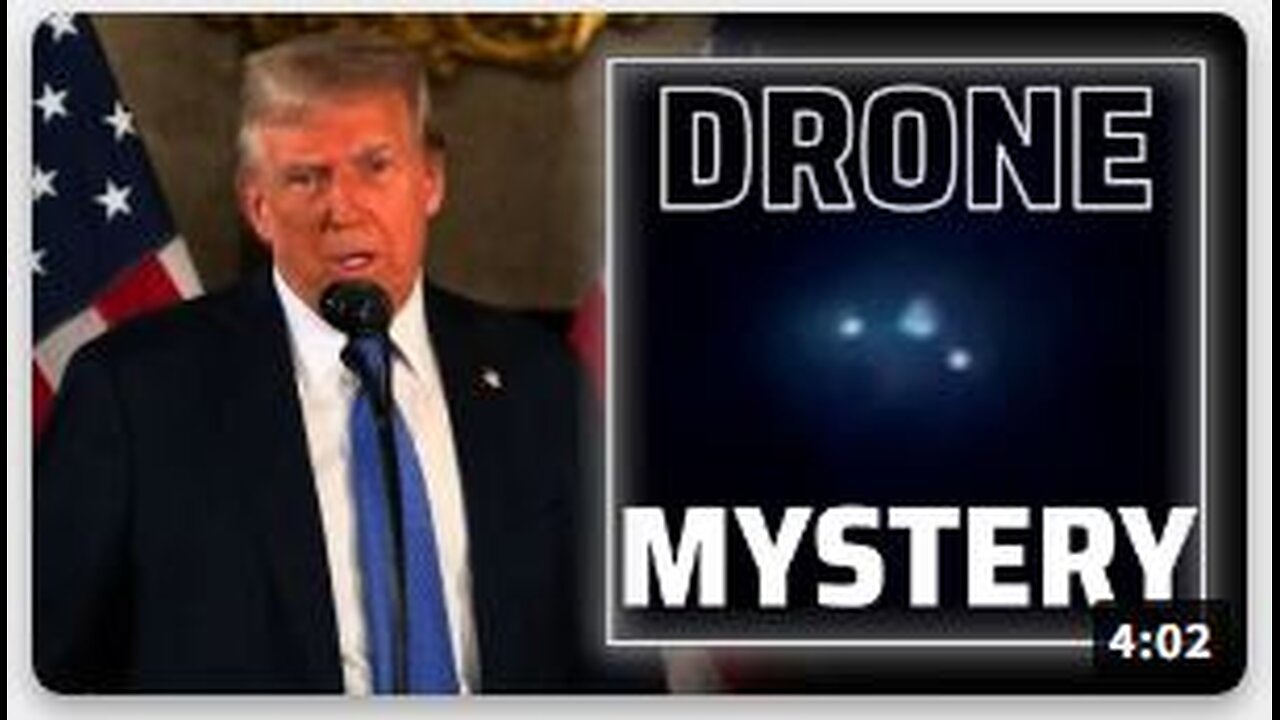 BREAKING: Trump Breaks Silence On UAV Drone Mystery, "The Government Knows What Is Happening"