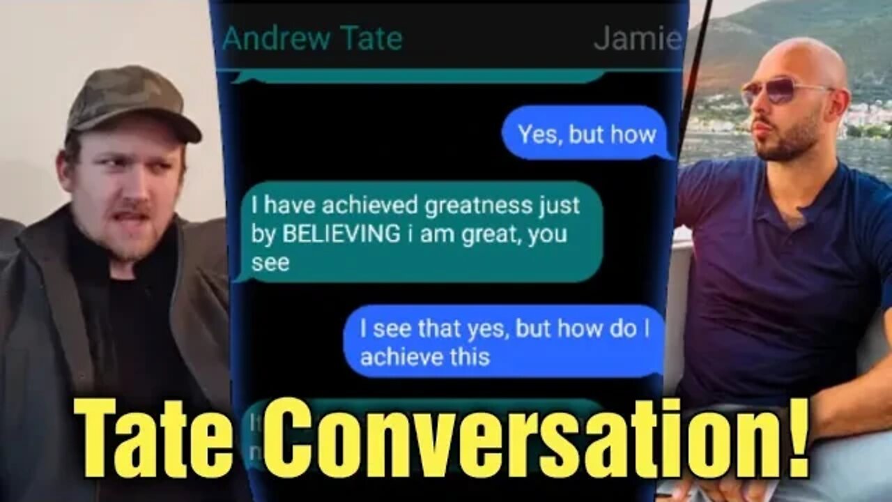 Text Conversation W/Andrew Tate #1