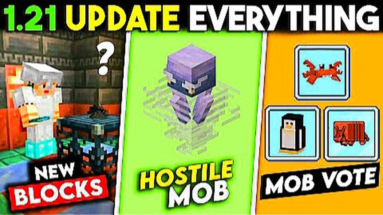 Minecraft 1.21 New Update, Everything Explained - New Hostile Mob, Blocks, Trail Chambers, Mob Vote