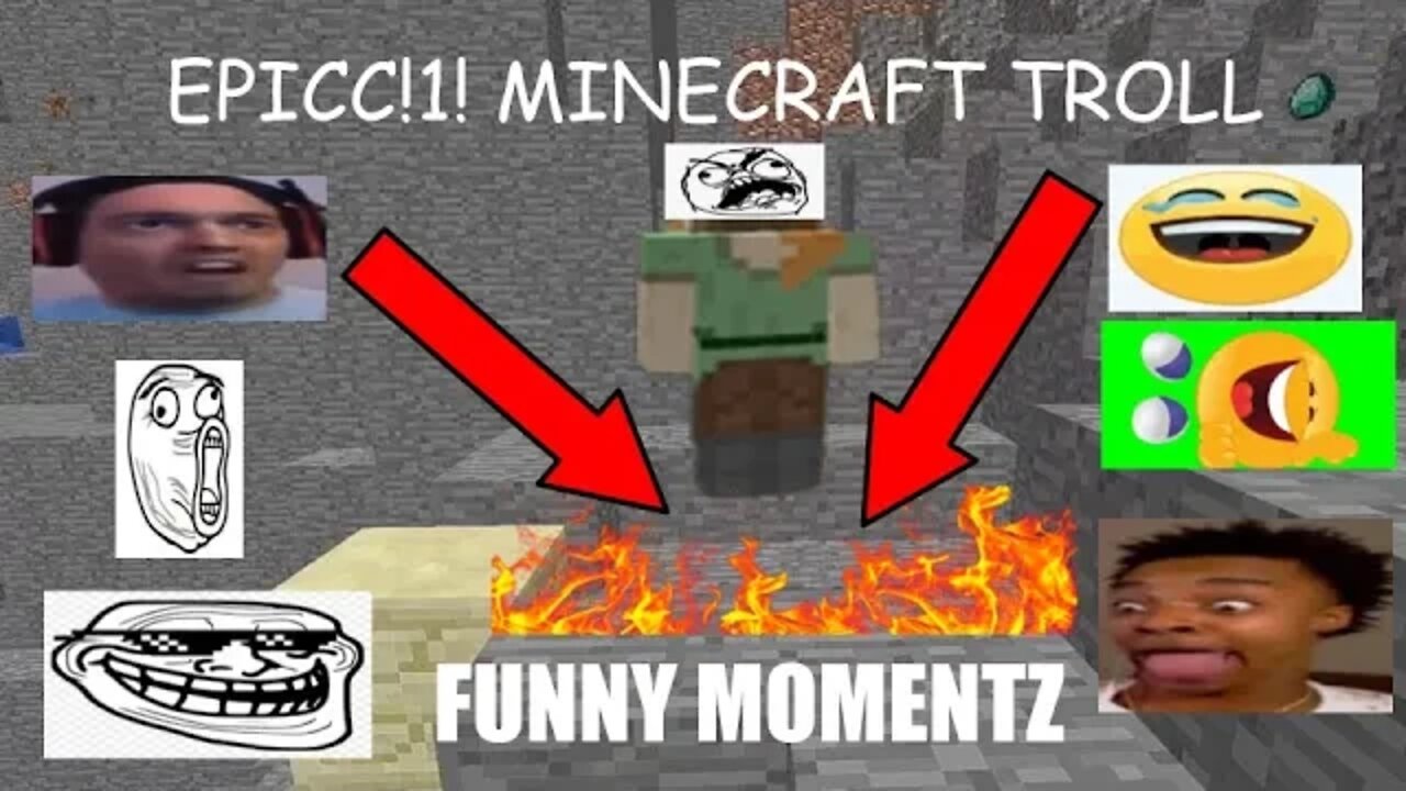 Minecraft funny EPIC TROLL moments of ALL time OF 2012 😅 😂