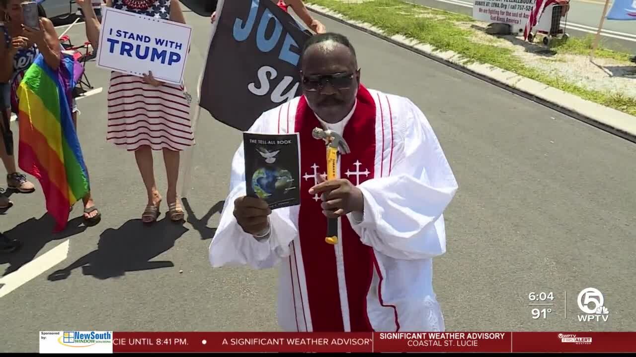 Pastor on hunger strike travels from Virginia to show support for Trump