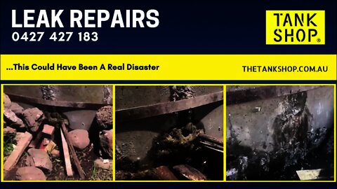 Koo Wee Rup - leaking concrete water tank repair process - this video shows how to repair.